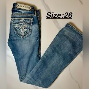 Rock Revival Women's Boot Cut Jeans in Light Blue